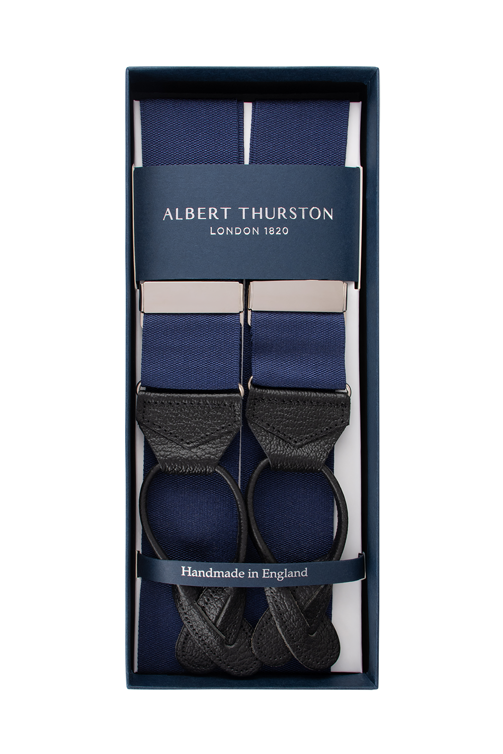Albert Thurston Blue Navy braces