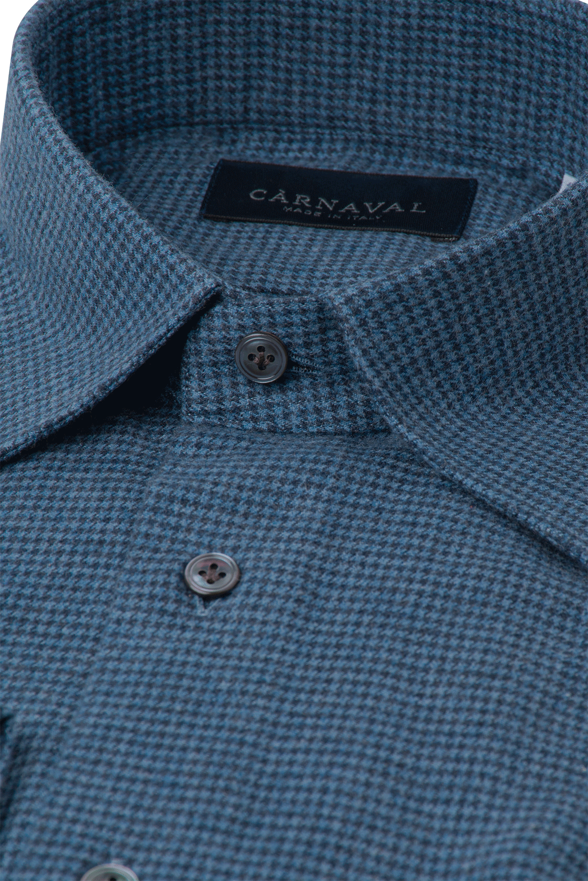 Massa Blue and Navy houndstooth men’s shirt