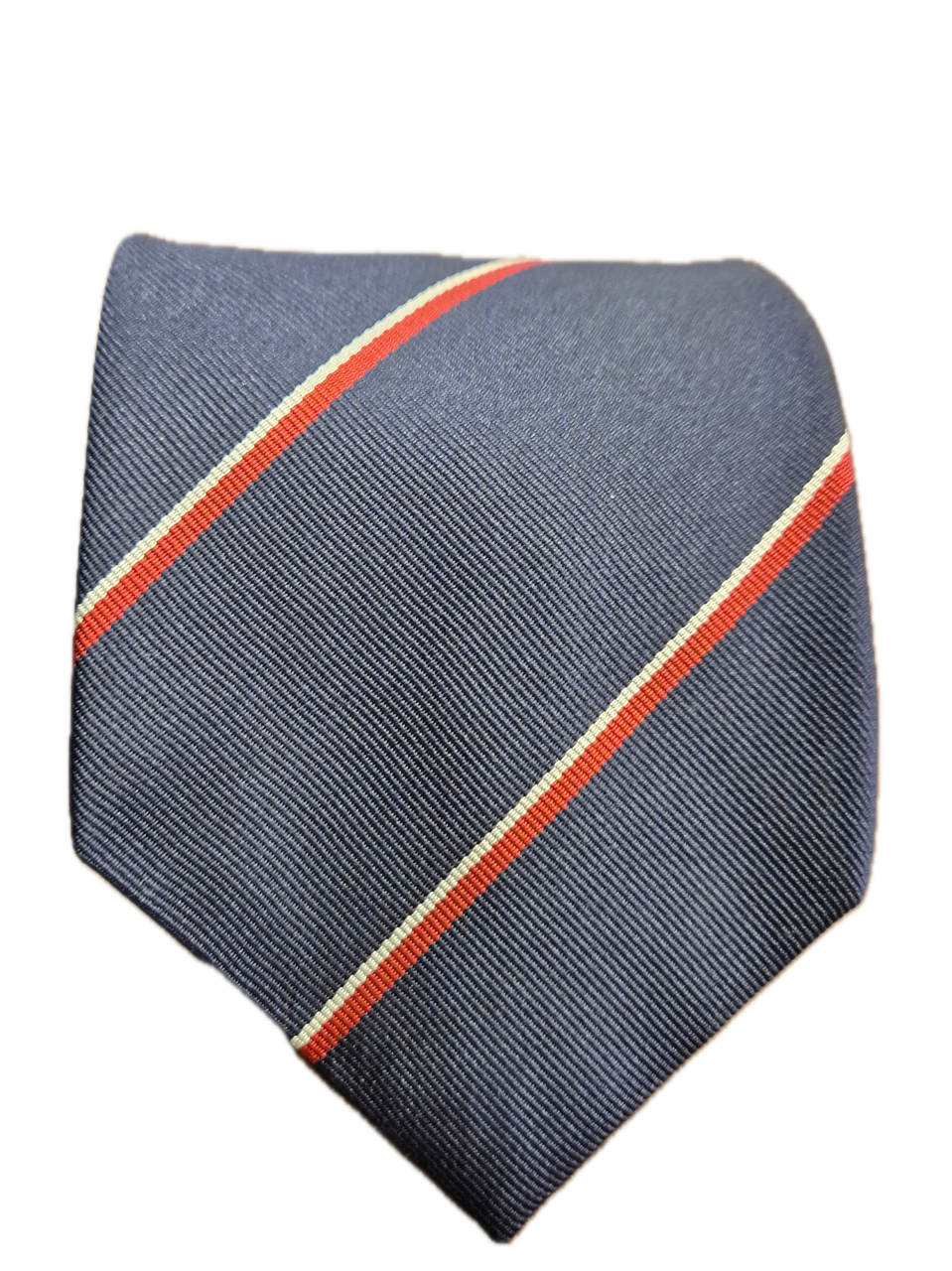 Falcone Navy striped Seven-fold silk tie