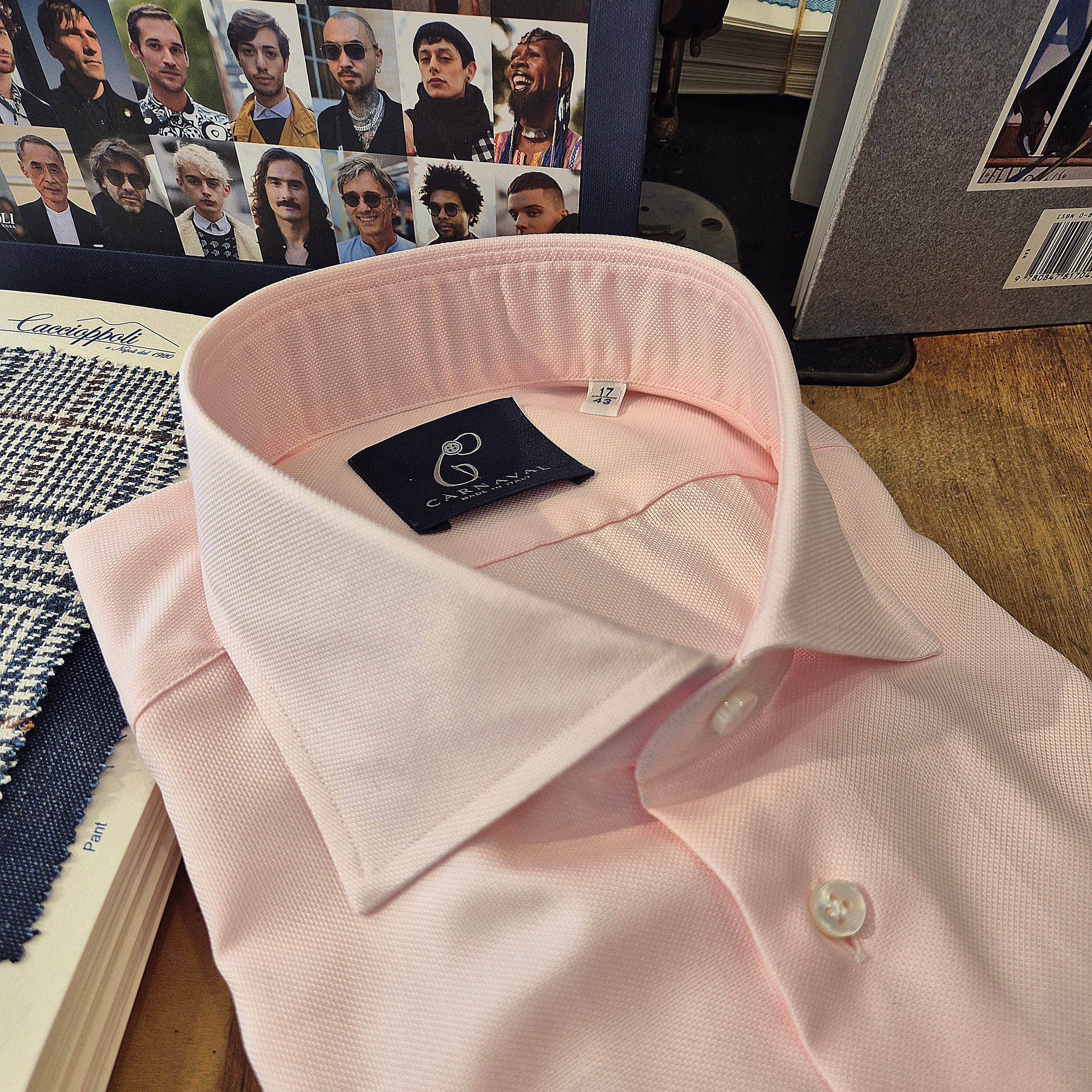 Rosa Pink pin point men’s shirt
