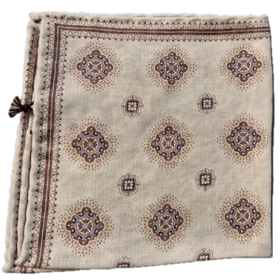 Rosi Collection earthy silk pocket square