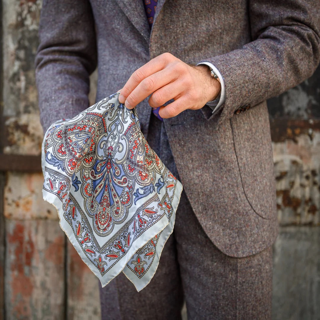 Serà Fine silk Torcello pocket square