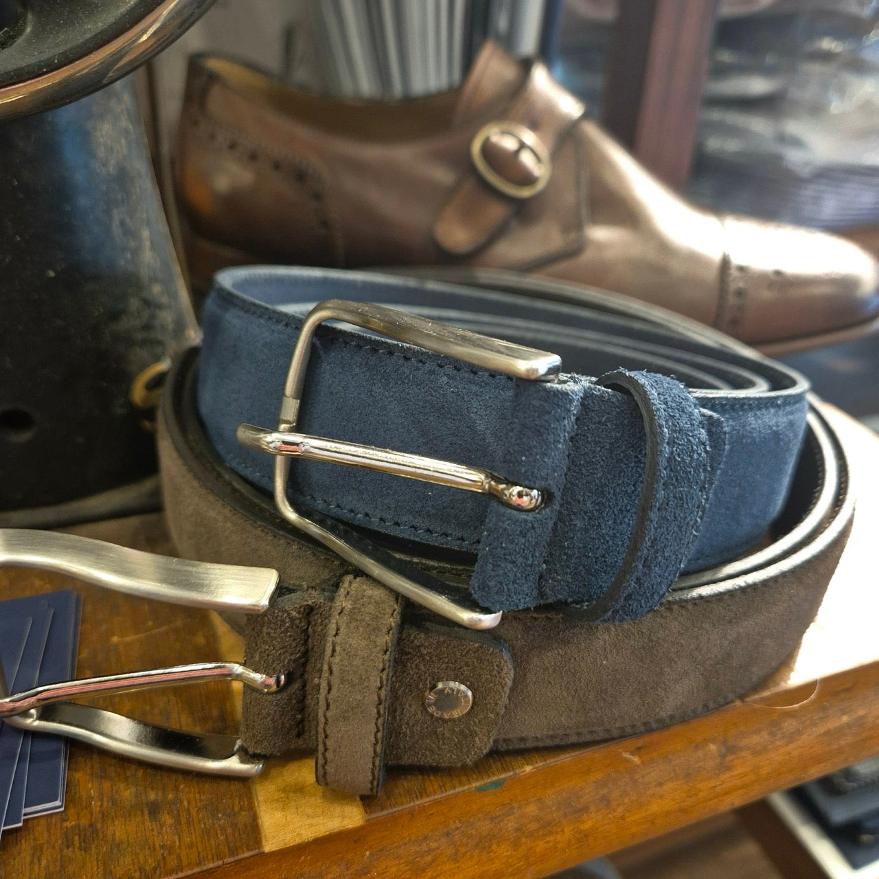 Pignata Brown Suede belt