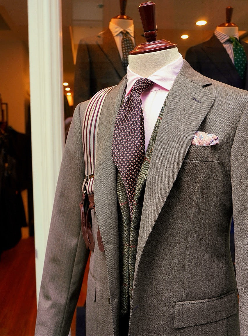 Felice Covert wool men’s suit