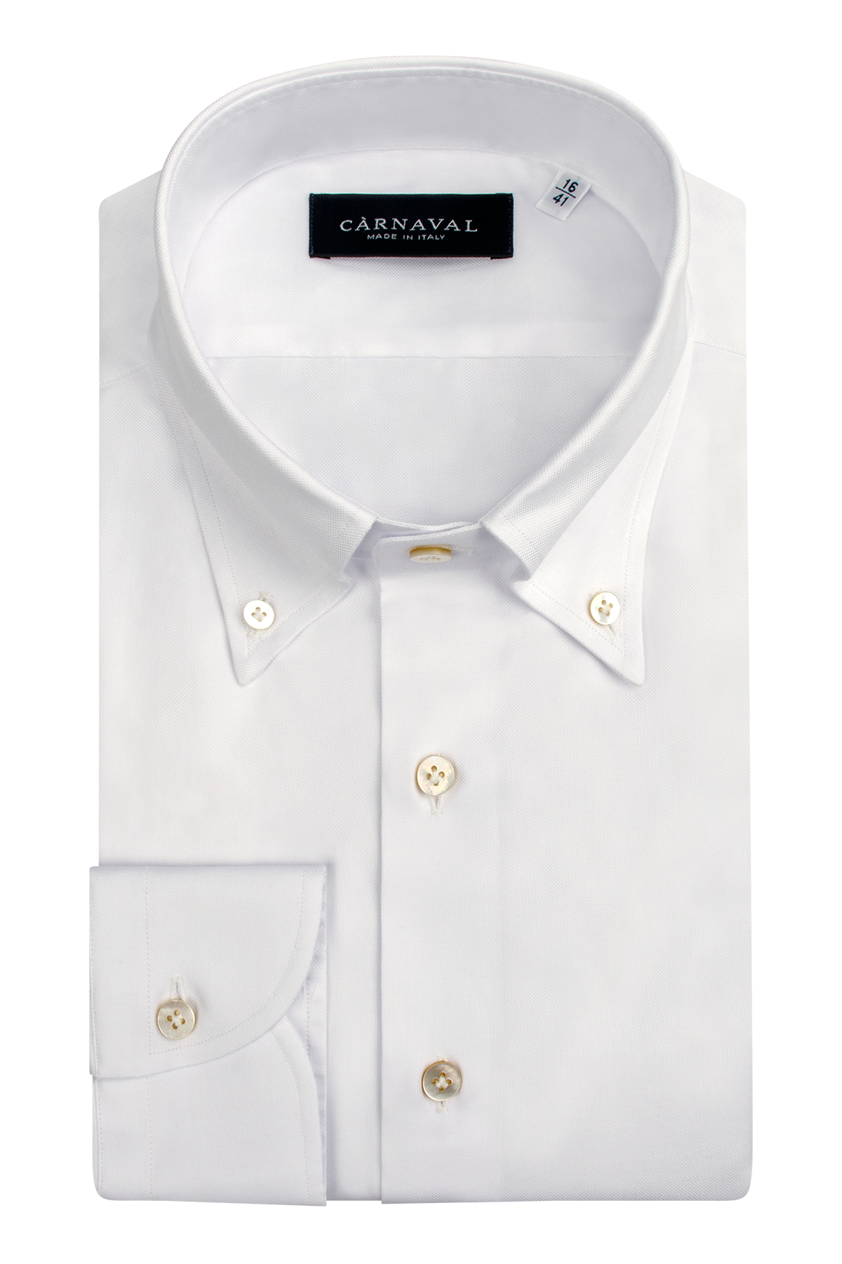 Ovo White Oxford cotton men’s shirt