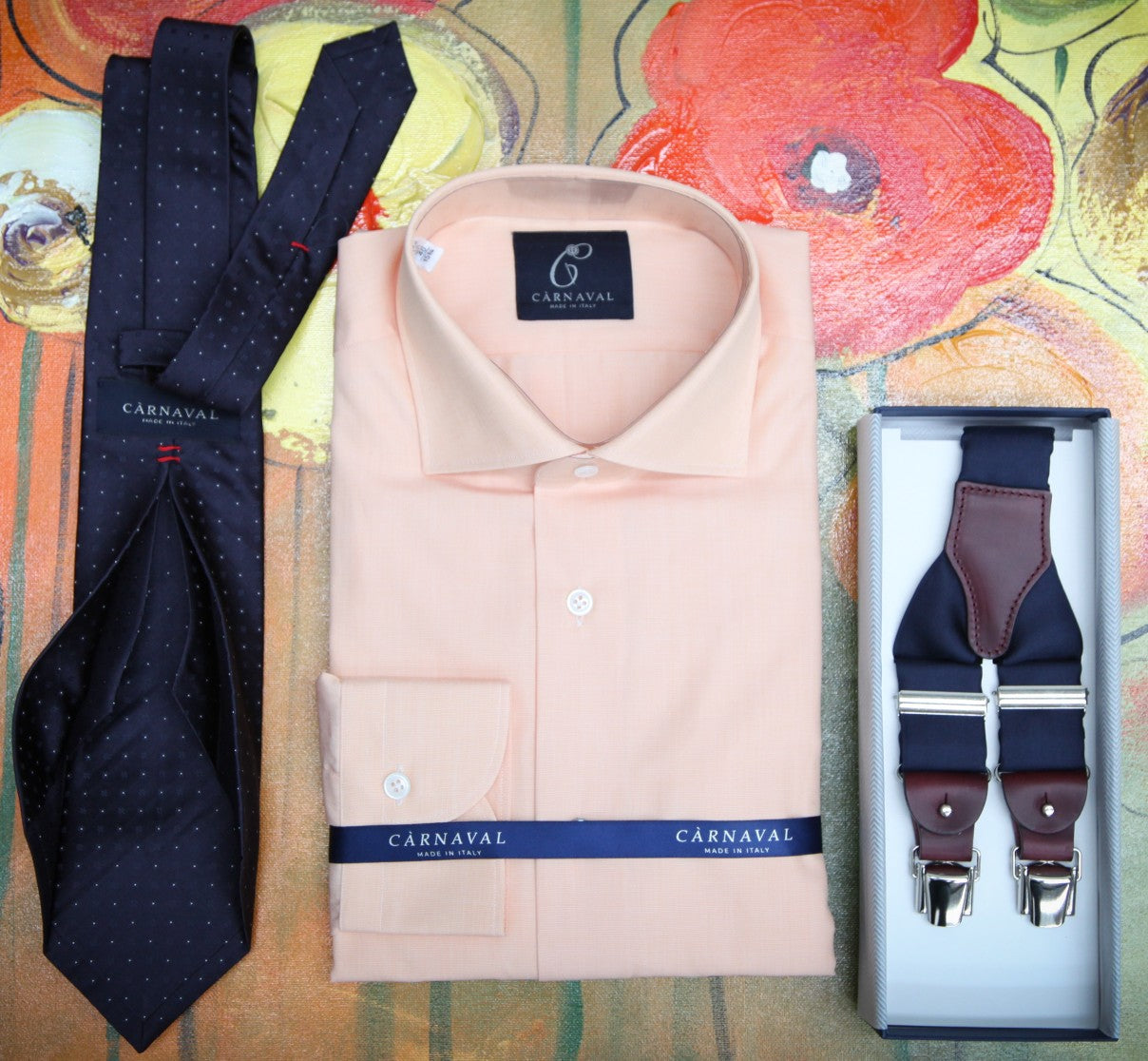 St Andrews tangerine men's shirt