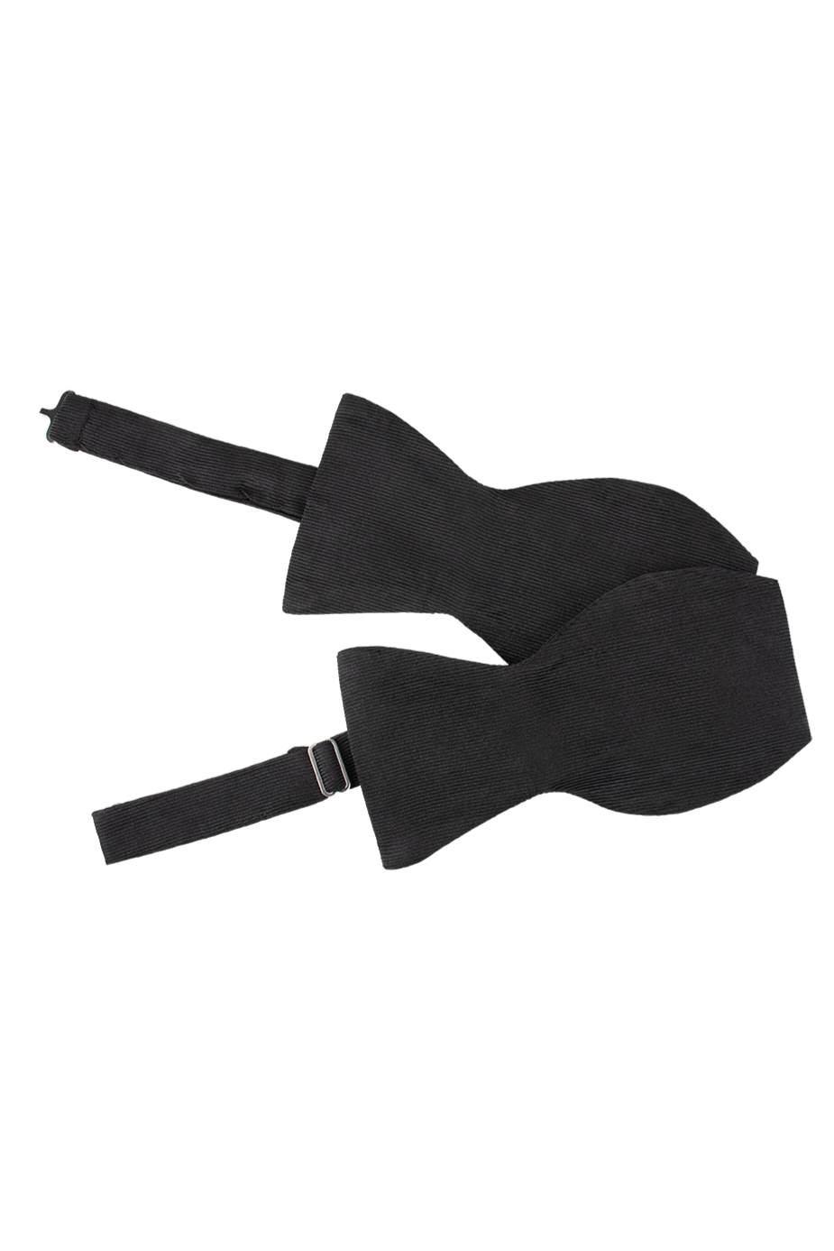 Pignatelli Black Grosgrain silk self-tie bow tie