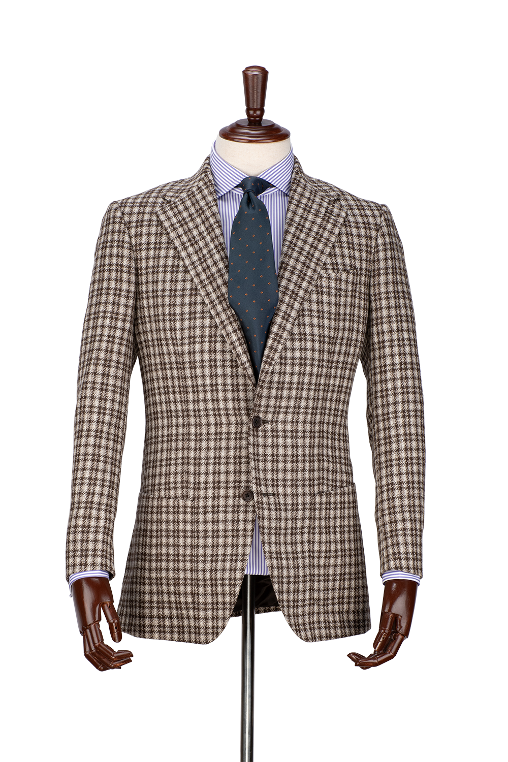 De Curtis Brown and Cream check sports-coat