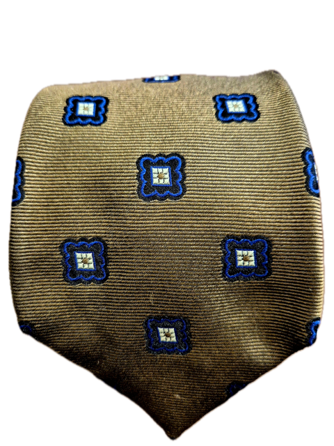 Cassa Brown Coffee Jacquard silk Seven fold tie