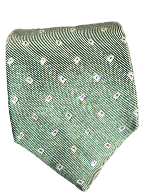 Arienzo green seven-fold silk tie