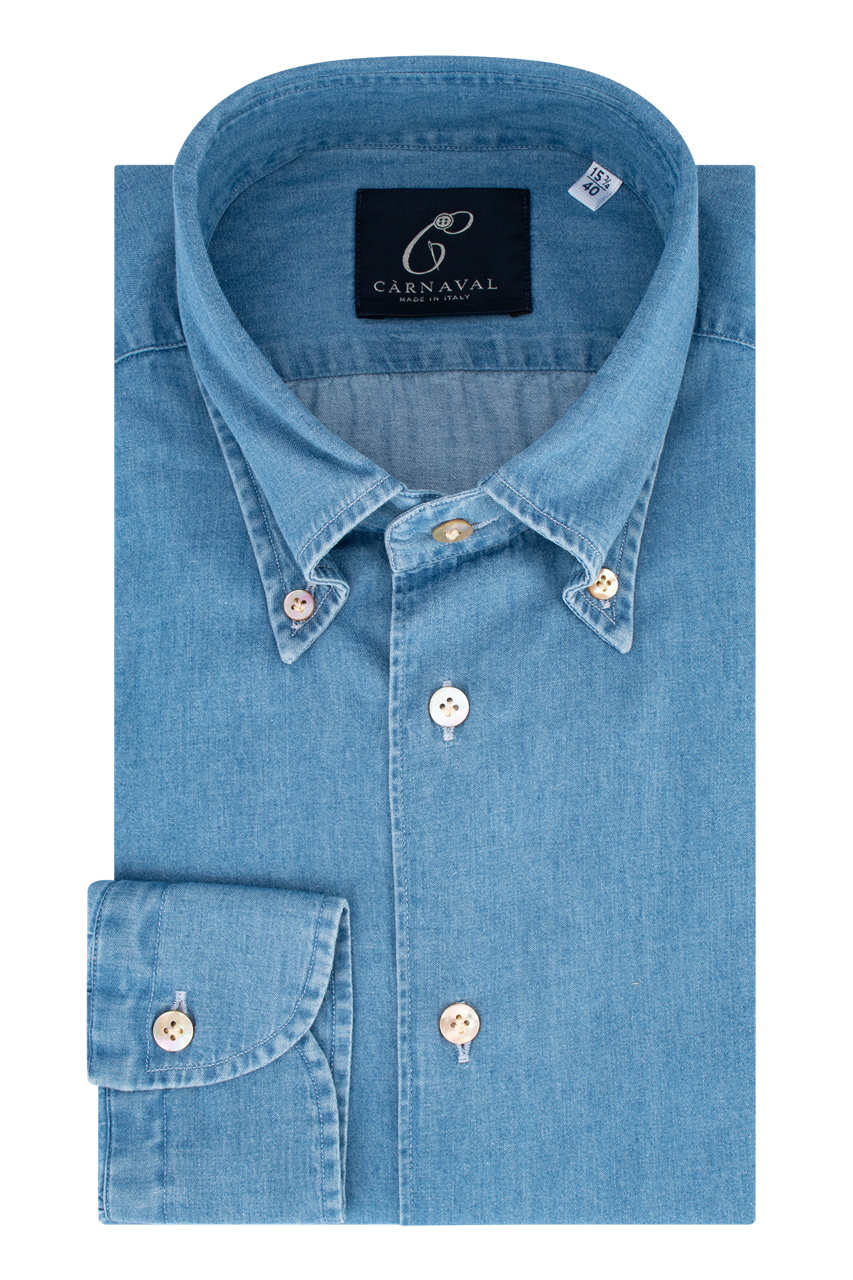 Victoria Chambray denim men’s shirt