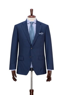 San Felice Sapphire Blue pinstripe men’s suit