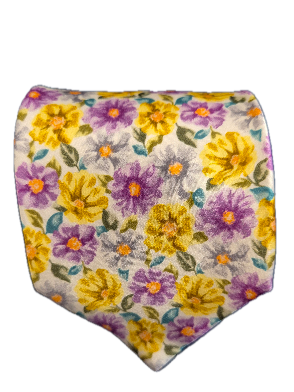Cortina multi colour floral silk tie