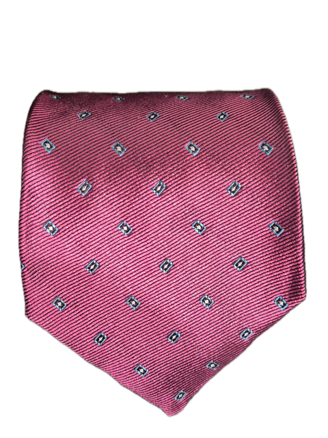 Ravello Fuchsia pink seven-fold silk tie