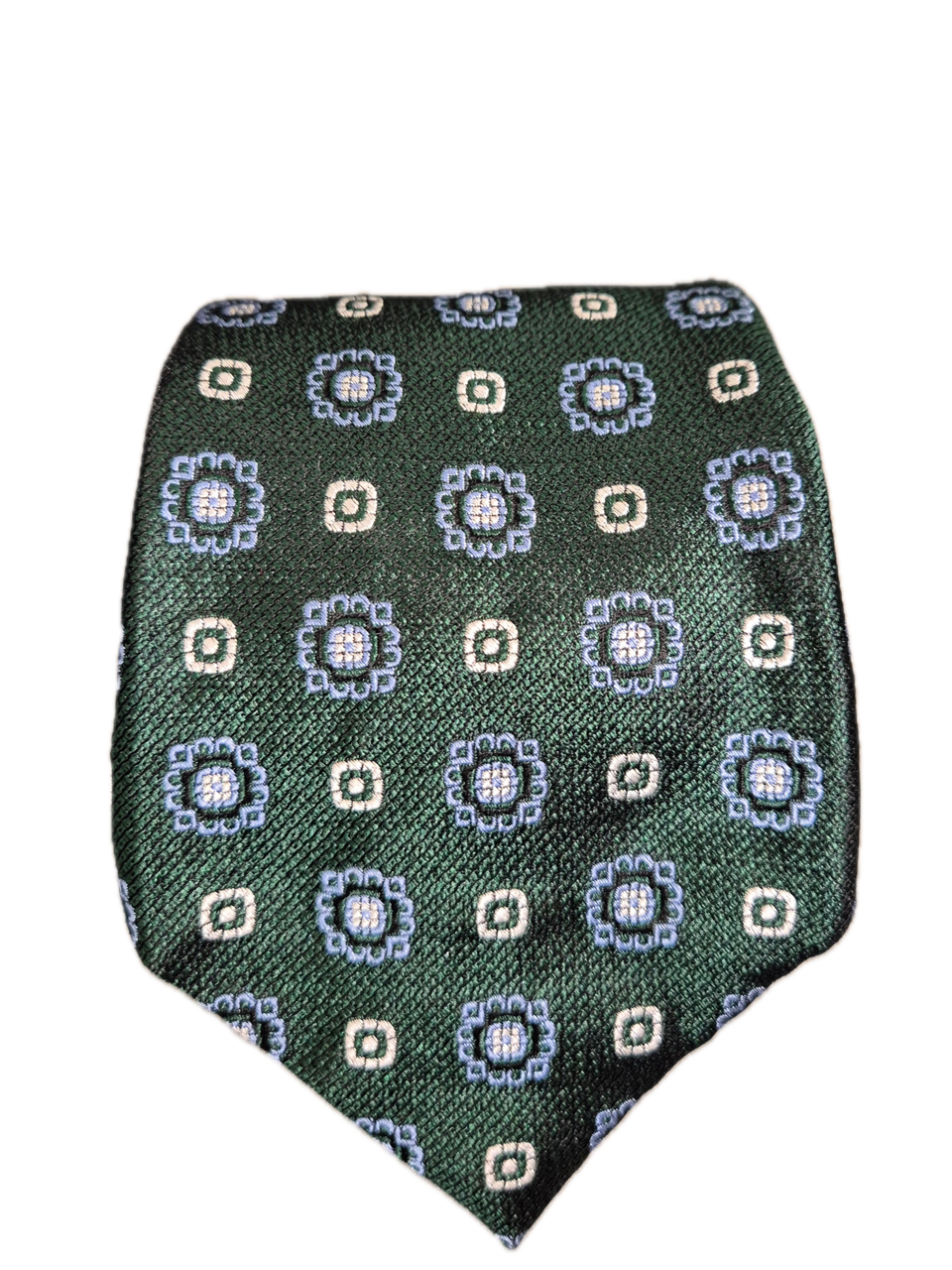 Praia Green Seven-fold silk tie
