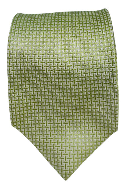Pozzuoli Green Seven-fold silk tie