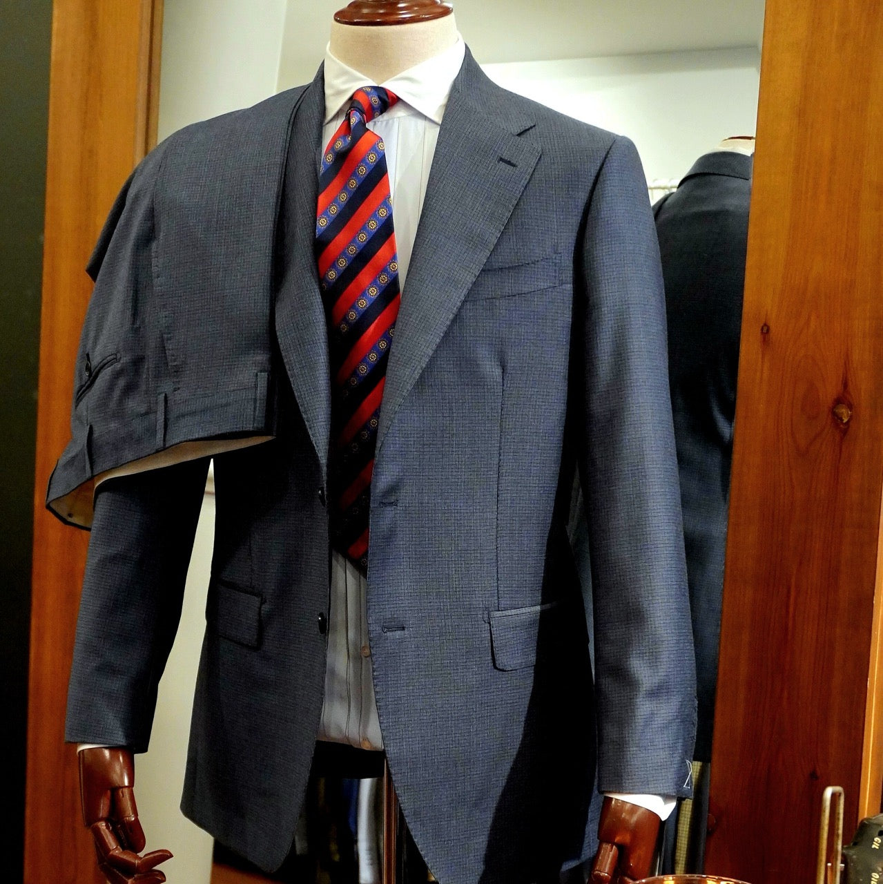 Biella E Zegna micro pattern men’s suit