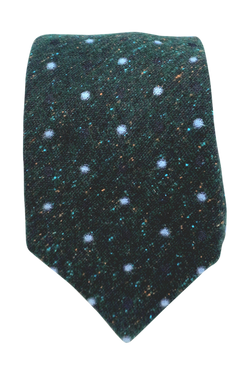 Materdei Forest Green wool and silk tie