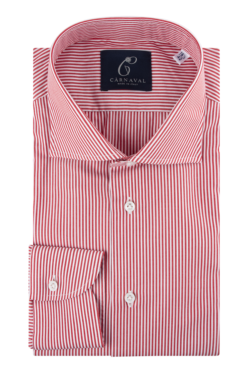 Monaco red and white stripe men’s shirt