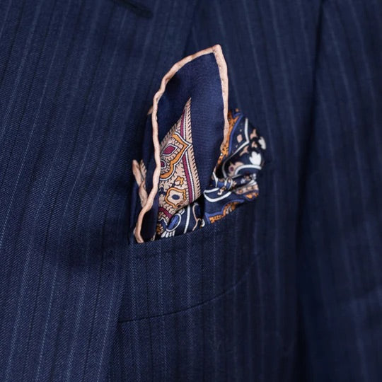 Serà Fine Silk Manarola silk pocket square