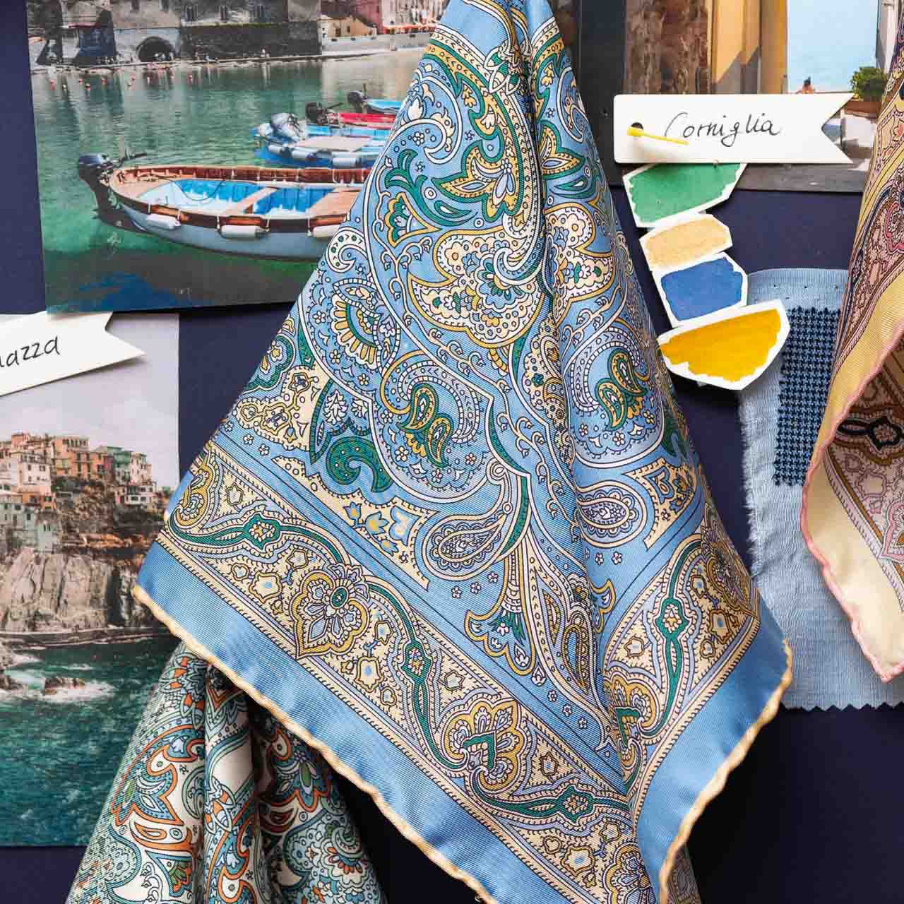 Sera Fine Silk Corniglia pocket square