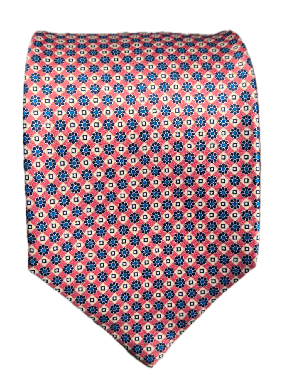 Vomero pink and blue mini floral silk tie