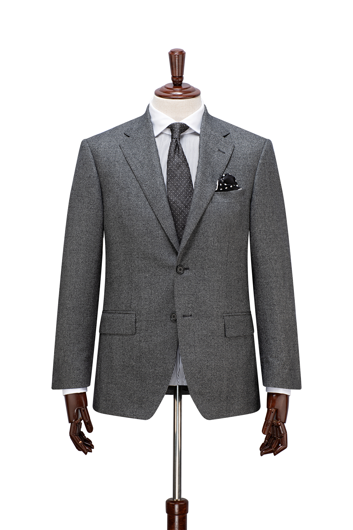 Scugnizzo Grey salt and pepper men’s suit