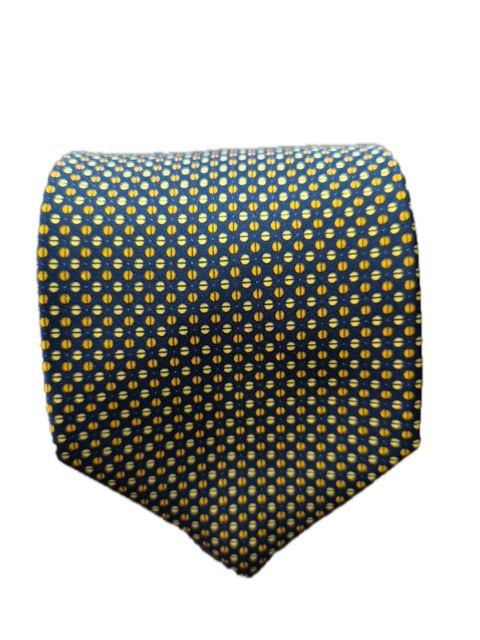 Saline Navy silk tie