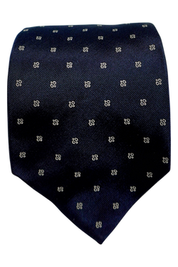 Sansevero Navy seven-fold silk tie