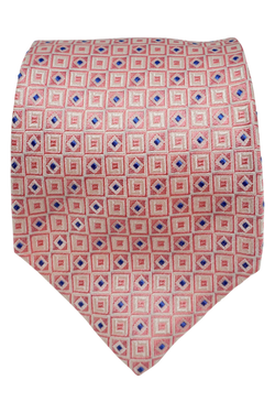 Pocho pink seven-fold silk tie