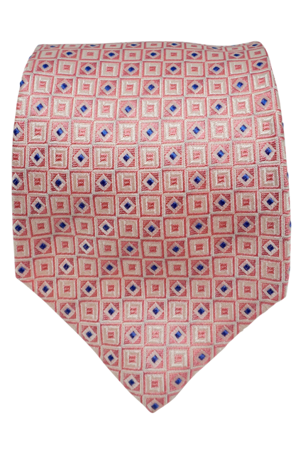 Pocho pink seven-fold silk tie