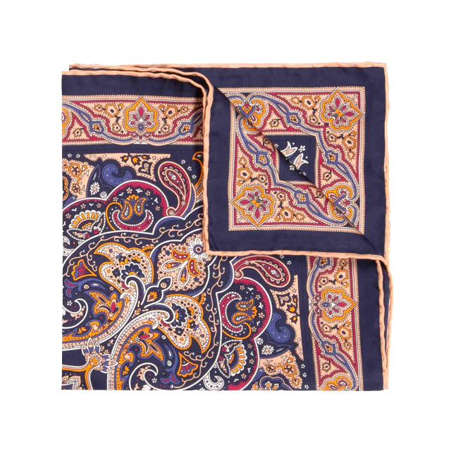 Serà Fine Silk Manarola silk pocket square