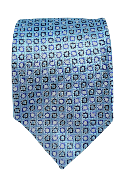 Cappella sky blue seven-fold silk tie
