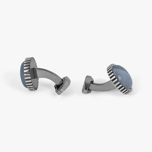 Tateossian Blue Lace Agate cufflinks