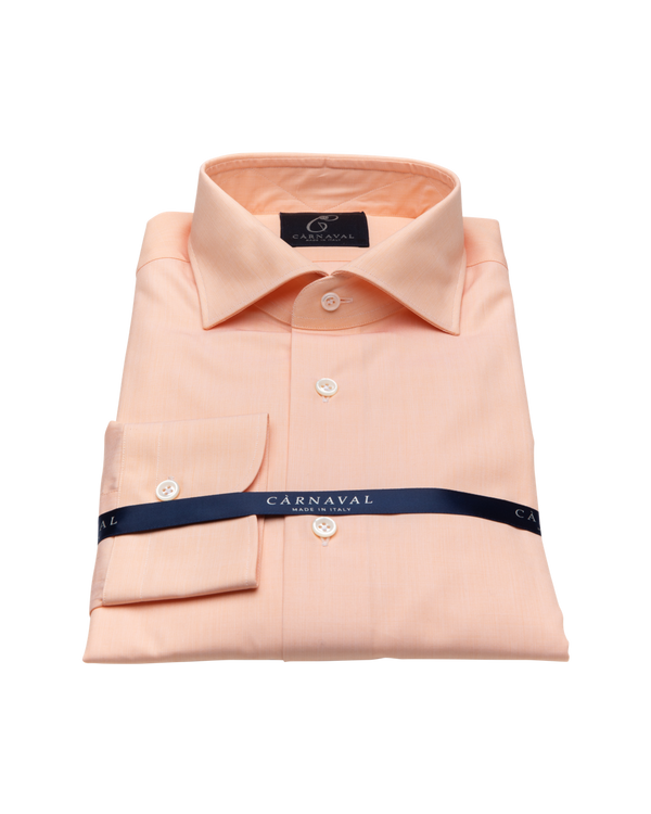 Green and white stripe Thomas Mason French cuff- Càrnaval Sartoria