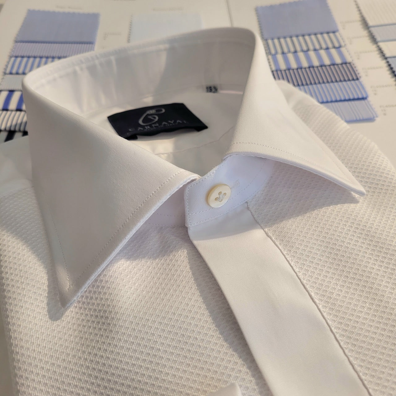 San Carlo white tuxedo shirt