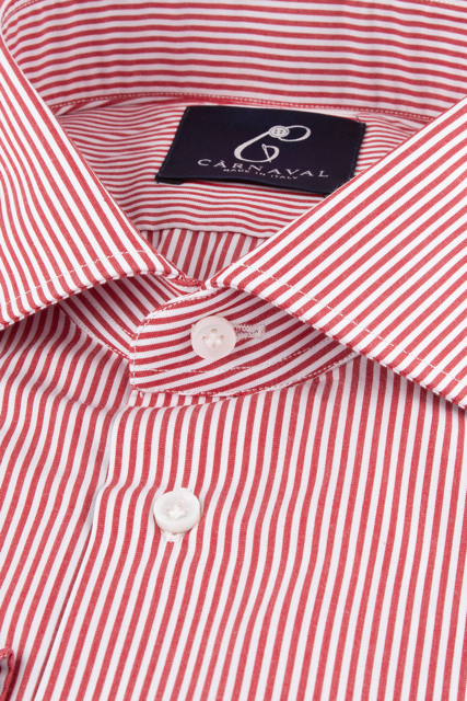 Monaco red and white stripe men’s shirt