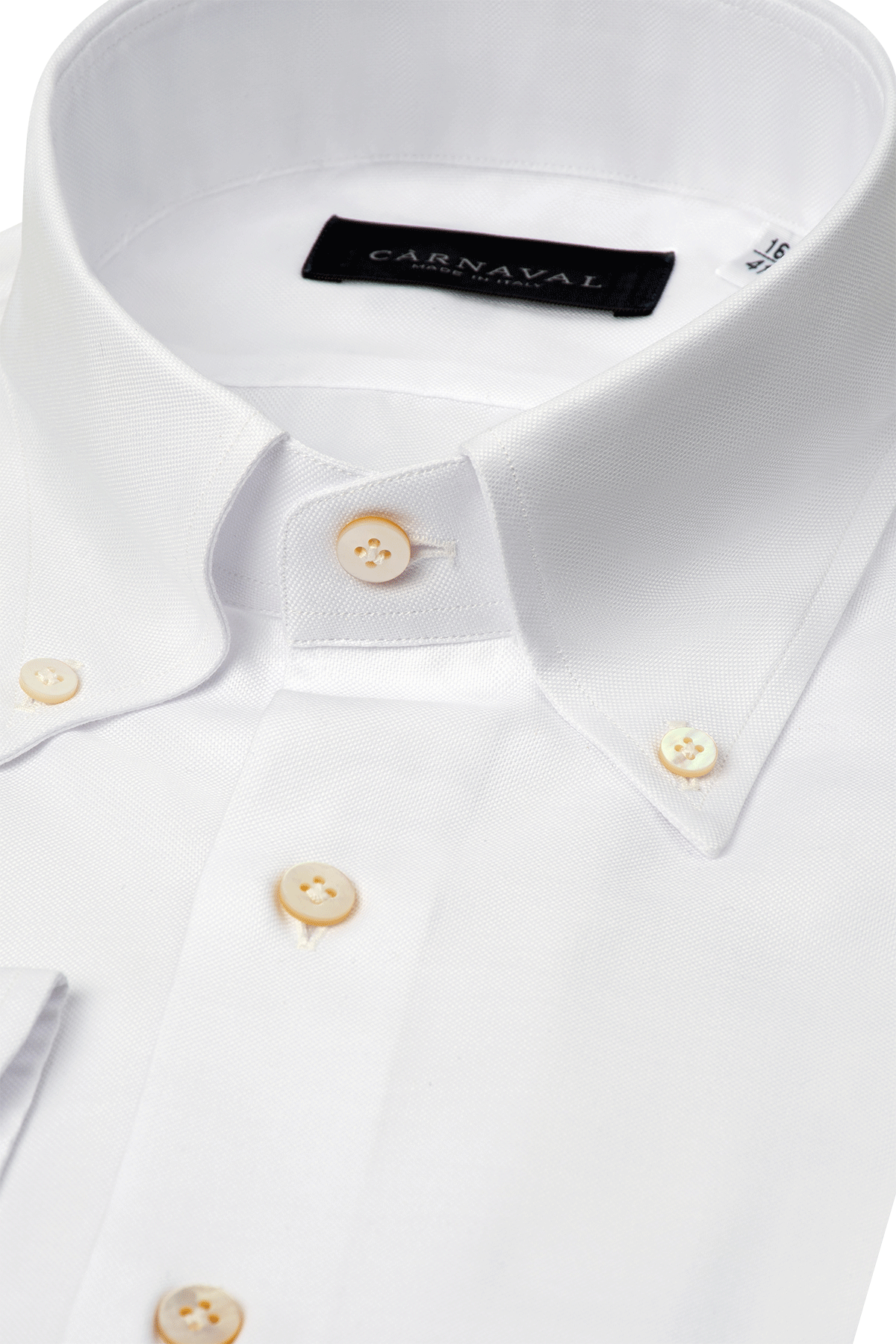 Ovo White Oxford cotton men’s shirt