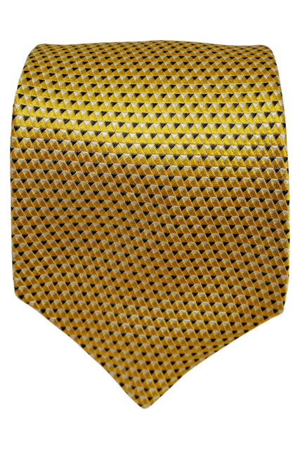 Baia Yellow Seven-fold silk tie