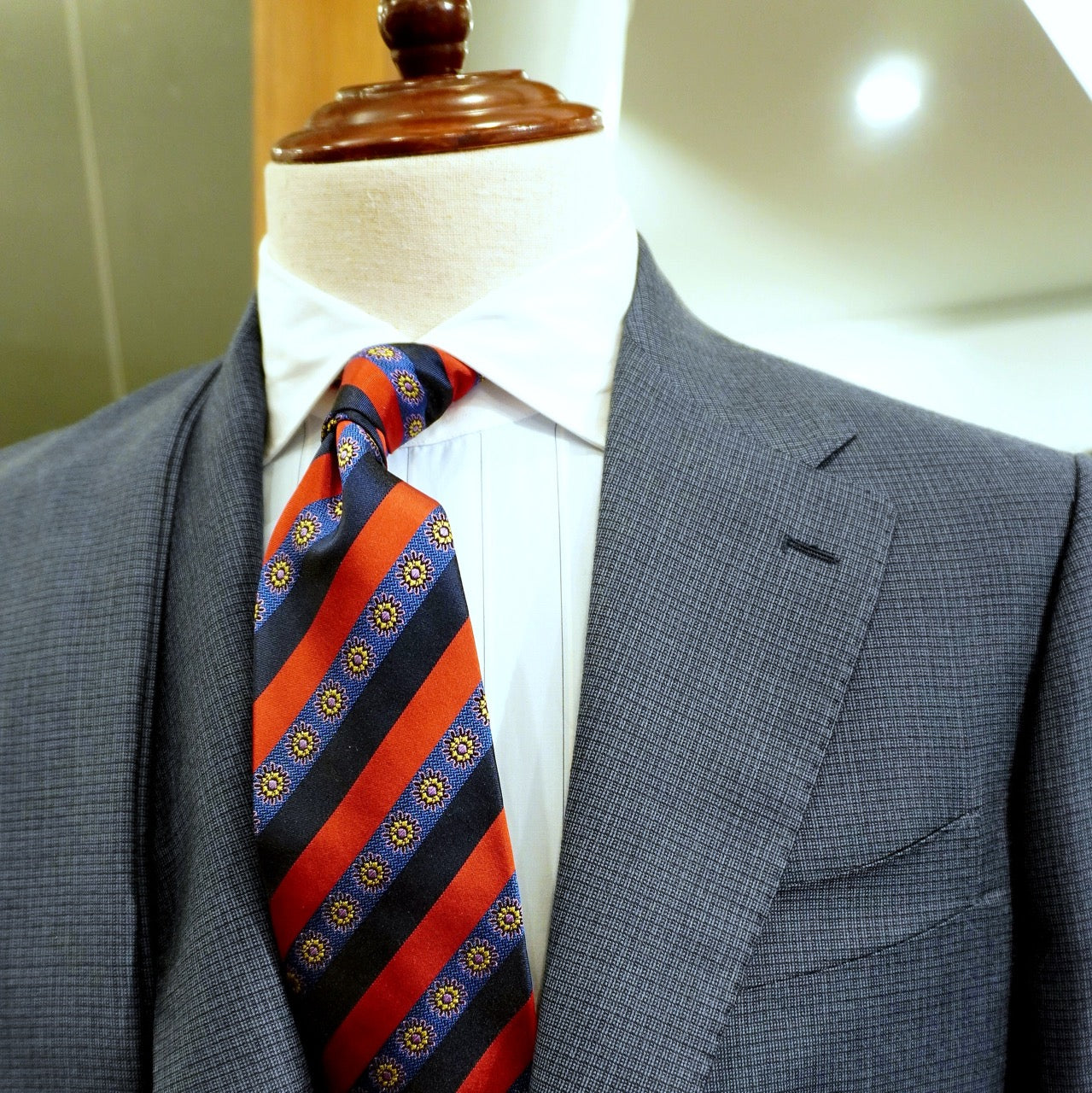 Biella E Zegna micro pattern men’s suit