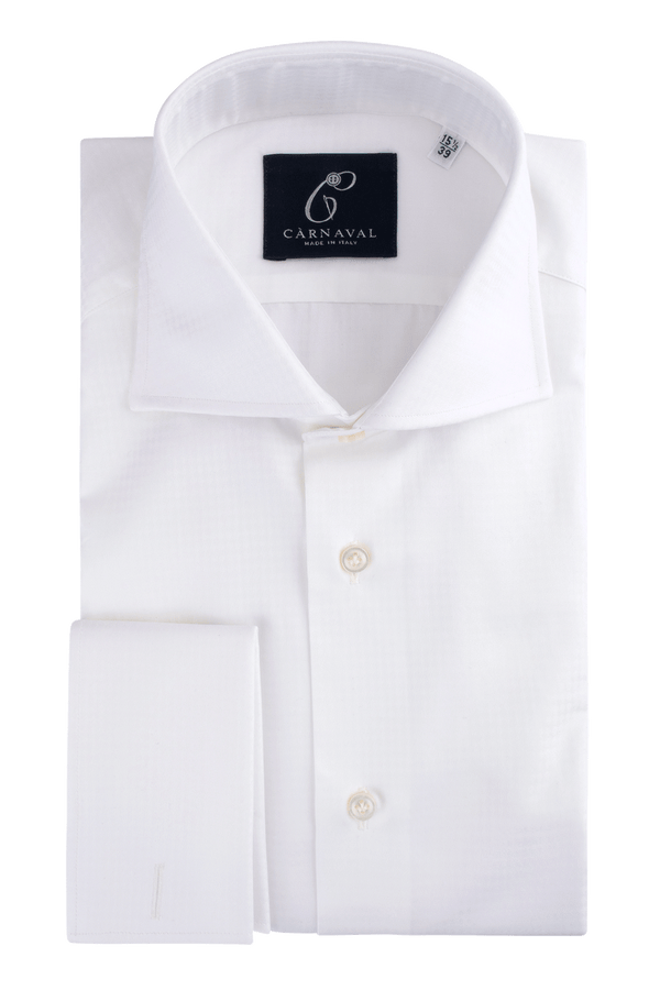 Posillipo white men's French cuff shirt