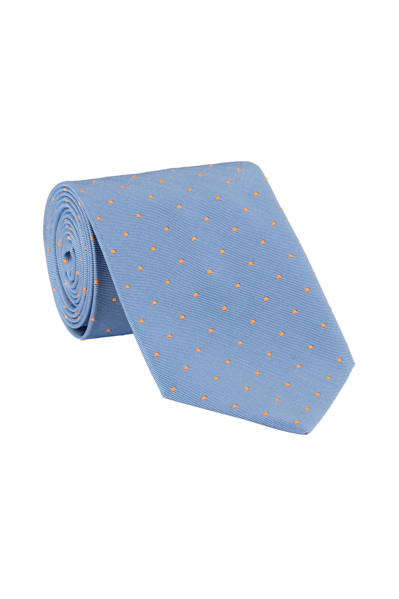 Flegrei three-fold silk tie