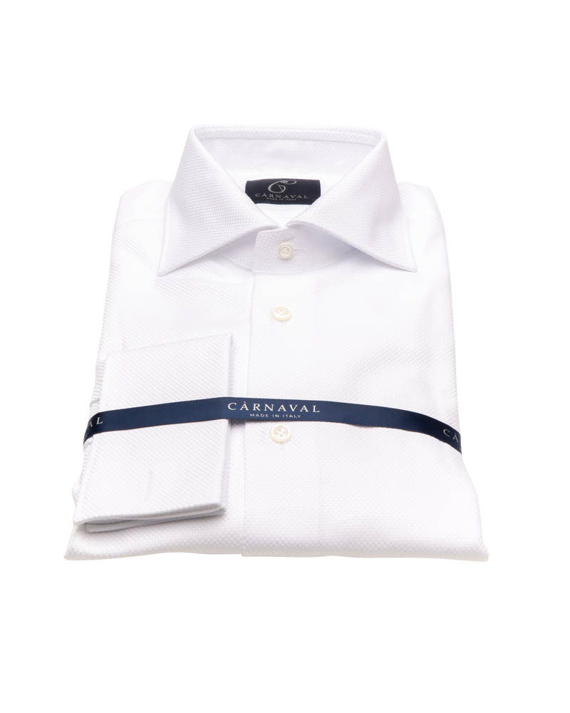 Lorient men's shirts- The fabric is slightly raised, less known to wrinkle and one of our favourites at Càrnaval. Our men's shirts are made in Italy from skilled shirt makers, not mass produced.