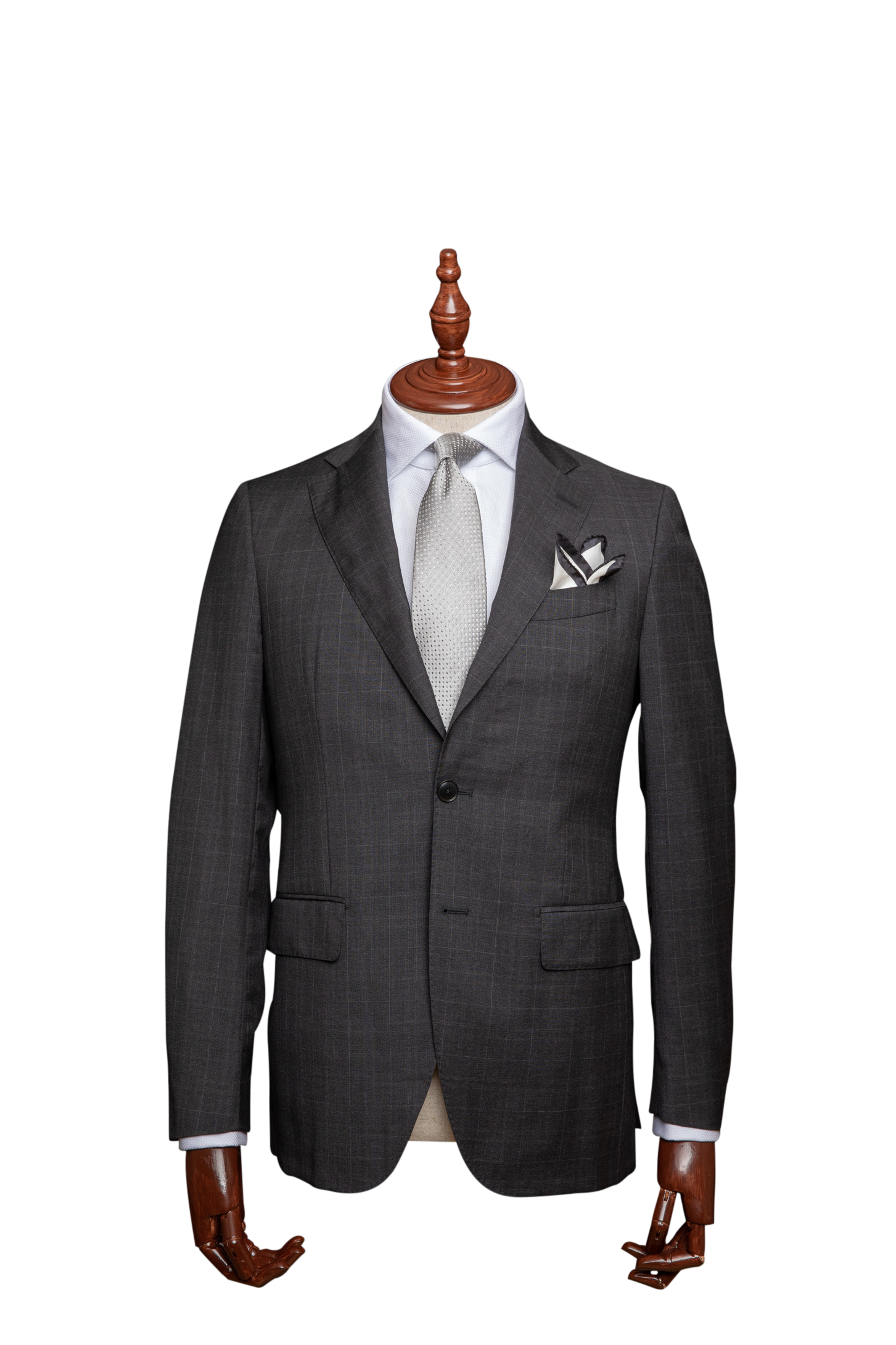 This very subtle charcoal check makes the Flinders an outstanding piece for all occasions. Another staple from our partners at Vitale Barberis Canonico. It is made in Italy from third-generation family tailors.