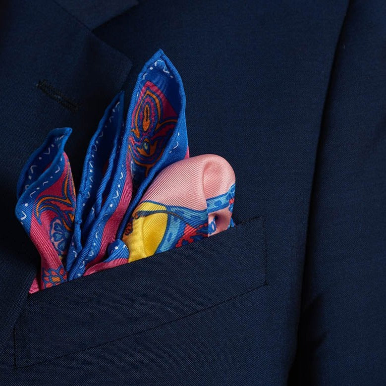 Serà Fine Silk Take your broken heart into art silk pocket square