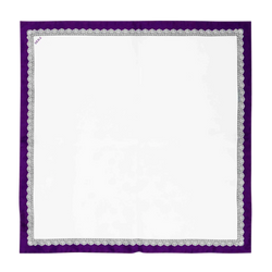 Serà Fine Silk purple essential silk pocket square